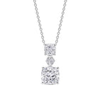 Diamonfire Radiant & Oval Cut Drop Pendant