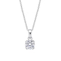 Diamonfire Double Claw Solitaire Pendant