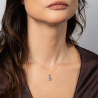 Diamonfire Double Claw Solitaire Pendant