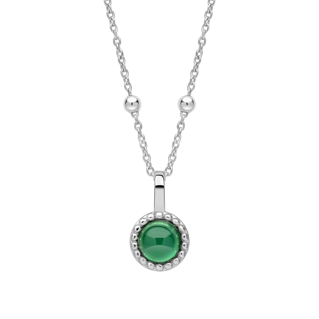 Beginnings Milgrain Semi-Precious Cabochon Birthstone Pendant