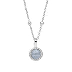 Beginnings Milgrain Semi-Precious Cabochon Birthstone Pendant