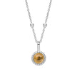 Beginnings Milgrain Semi-Precious Cabochon Birthstone Pendant