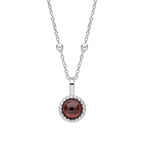 Beginnings Milgrain Semi-Precious Cabochon Birthstone Pendant