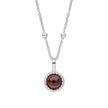 Beginnings Milgrain Semi-Precious Cabochon Birthstone Pendant