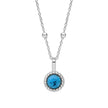 Beginnings Milgrain Semi-Precious Cabochon Birthstone Pendant