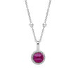 Beginnings Milgrain Semi-Precious Cabochon Birthstone Pendant