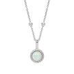 Beginnings Milgrain Semi-Precious Cabochon Birthstone Pendant