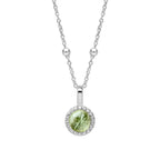 Beginnings Milgrain Semi-Precious Cabochon Birthstone Pendant