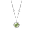 Beginnings Milgrain Semi-Precious Cabochon Birthstone Pendant