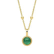 Beginnings Milgrain Semi-Precious Cabochon Birthstone Pendant
