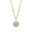 Beginnings Milgrain Semi-Precious Cabochon Birthstone Pendant