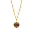 Beginnings Milgrain Semi-Precious Cabochon Birthstone Pendant