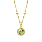Beginnings Milgrain Semi-Precious Cabochon Birthstone Pendant