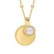 Beginnings Milgrain Semi-Precious Cabochon Birthstone Necklace