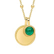 Beginnings Milgrain Semi-Precious Cabochon Birthstone Necklace