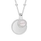 Beginnings Milgrain Semi-Precious Cabochon Birthstone Necklace