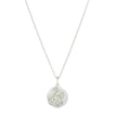 Pink Opal and Pearl Enamel Starry Night Silver Necklace