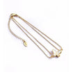 Callie 18k Gold Plated Layered Butterfly Anklet