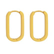Riley Luxe 18k Gold Plated Hinged Oval Hoop Earrings