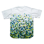 Aixo Pixel Mens Top Green
