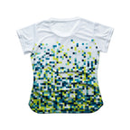 Aixo Pixel Womens Top Green