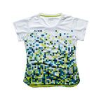 Aixo Pixel Womens Top Green
