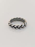 Silver Steed Plaited Ring 2