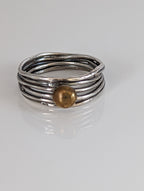 Steed Steed Silver Wired Band with Brass Ball