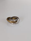 Silver Steed Two Tone Three Interlinking Bands