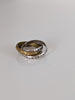 Silver Steed Two Tone Three Interlinking Bands