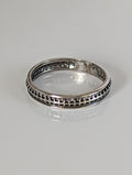 925 Sterling Silver Filigree Ring – Elegant Handmade Band for Nature Lovers