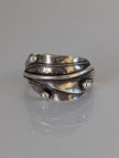 Bague Feuilles en Argent 925 avec Bourgeons en Argent – Cadeau Inspiré de la Nature
