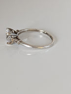 925 Silver Zirconia Ring – Handmade Elegant Sparkle for Any Occasion