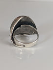 Bague en argent Silver Steed Big Leaf avec ornement