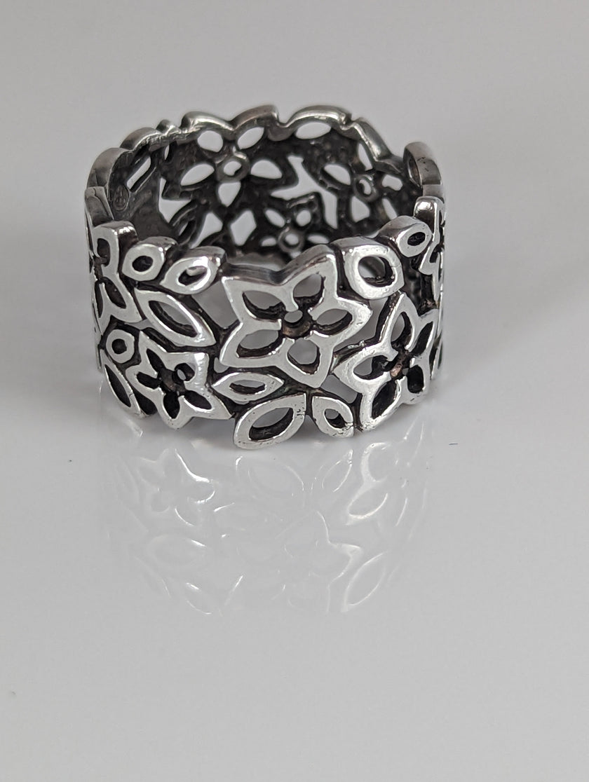 Silver Steed Filigree Ring 2