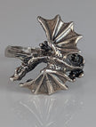 Silver Steed Fantasy Dragon Ring