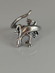 Anillo de Lagarto Corcel Plateado