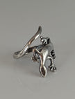 Silver Steed Lizard Ring
