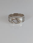 Silver Steed Silver Zirconia Band