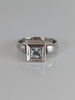 Silver Steed Silver Zirconia Square Ring