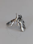 Anillo de Lagarto Corcel Plateado