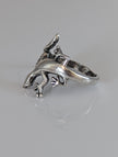 Anillo de Lagarto Corcel Plateado