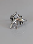 Anillo de Lagarto Corcel Plateado