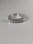 Silver Steed Greek Theme Ring