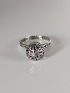 Silver Steed Large Unique Ball Handmade Silver Ring