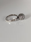 Silver Steed Large Unique Ball Handmade Silver Ring