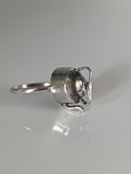 Silver Steed Teapot Silver Ring