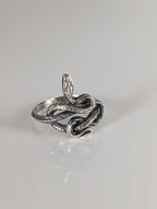 Silver Steed Snake Silver Ring