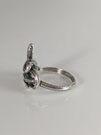 Silver Steed Snake Silver Ring