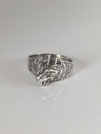 Silver Steed Wolf Silver Ring